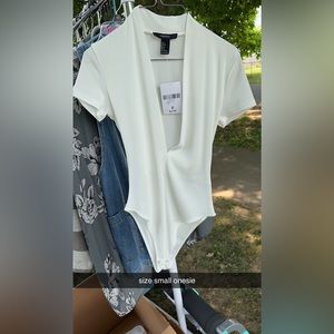 Forver 21 white bodysuit.